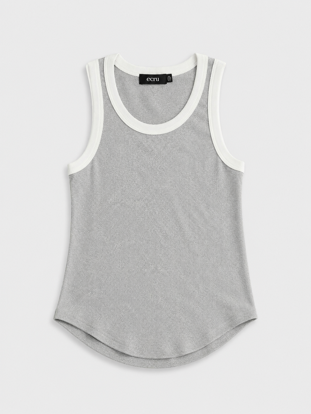 Rounded Hem Rib Top