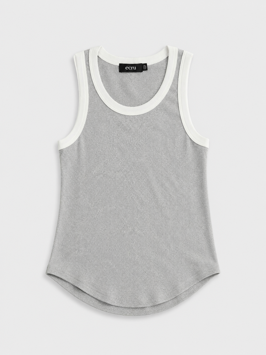 Rounded Hem Rib Top