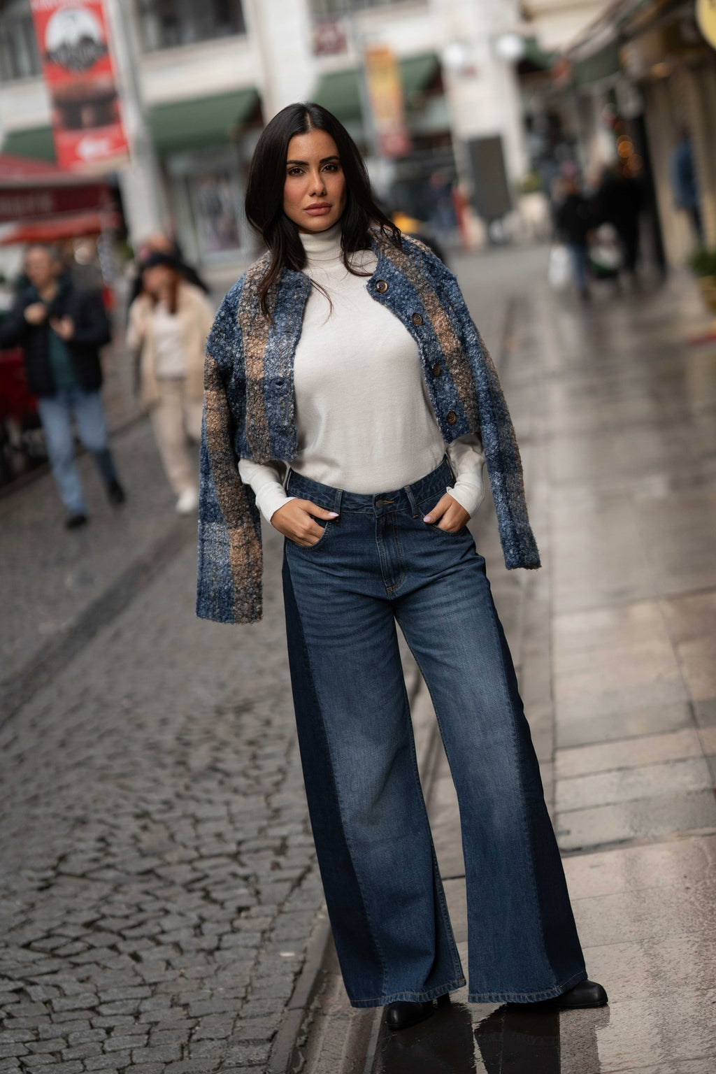 The Contour Wide Denim Pants