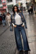 The Contour Wide Denim Pants