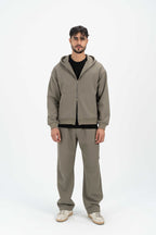 Cloud Waffle Zip Up Sweatshirt