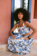 Blue Peony Printed Co-ord