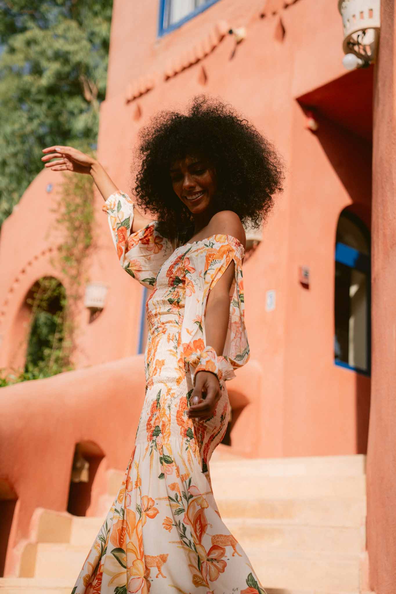 The Palm Poésie Fully Smocked Maxi Dress