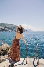 Amber Dune Halter Neck Dress