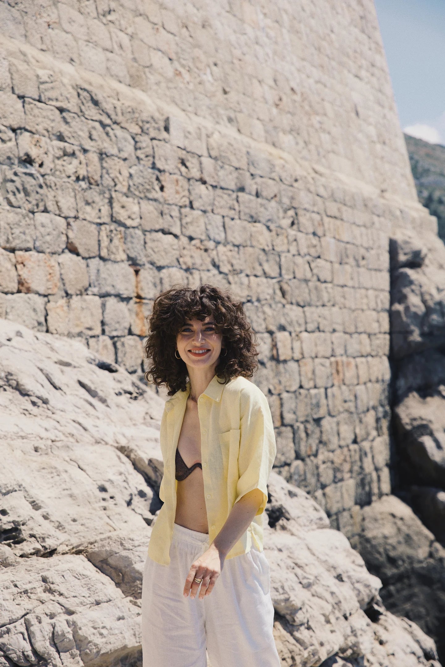Portofino Half Sleeves Linen Shirt