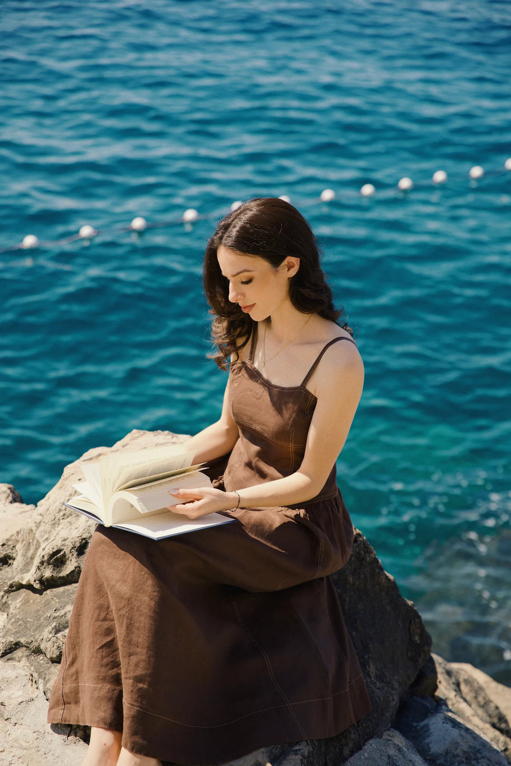 Tuscany Linen Stitch Dress