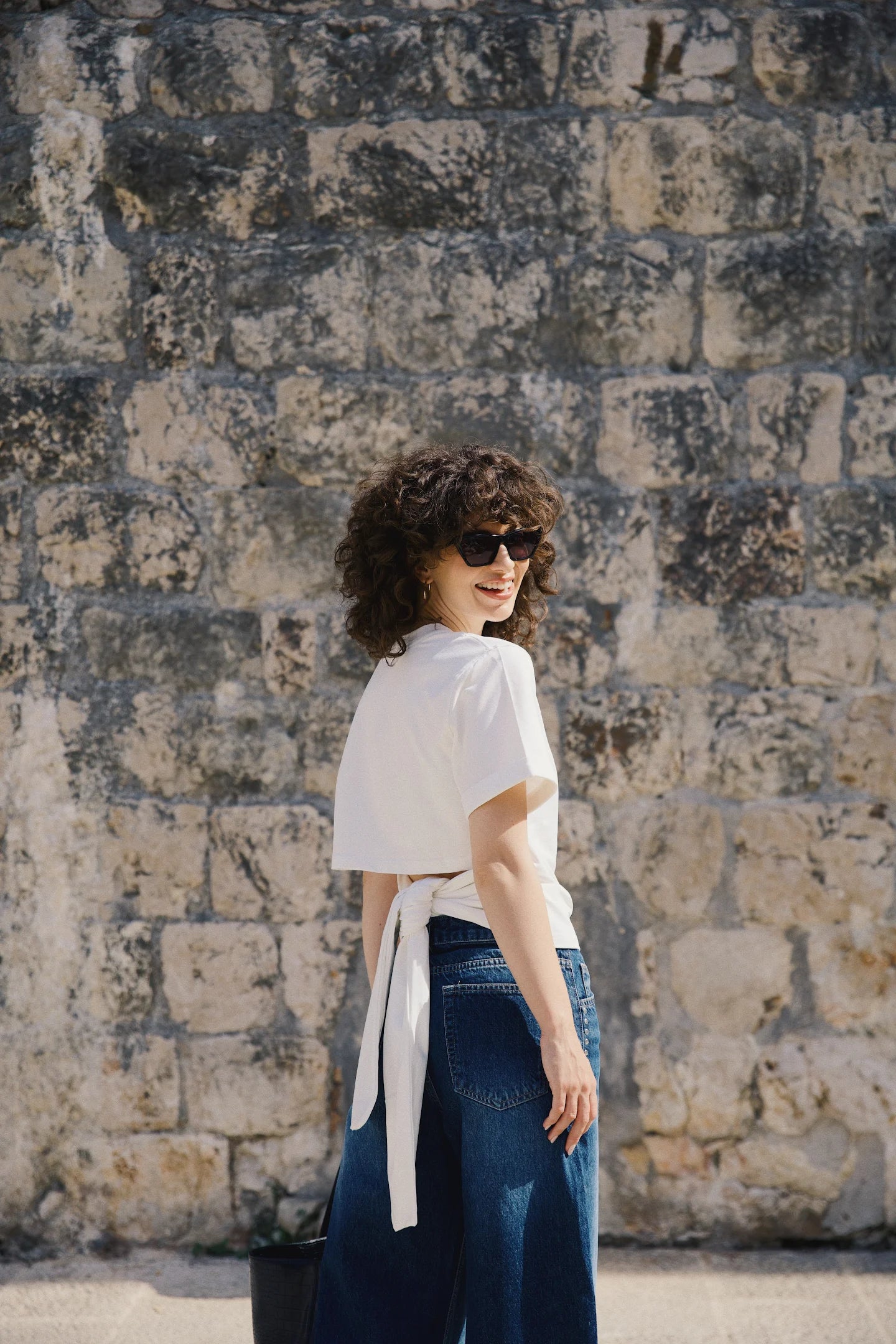 The Élan Back Wrap Top