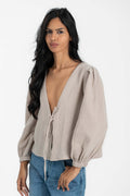 Soft Bloom Wrap Top