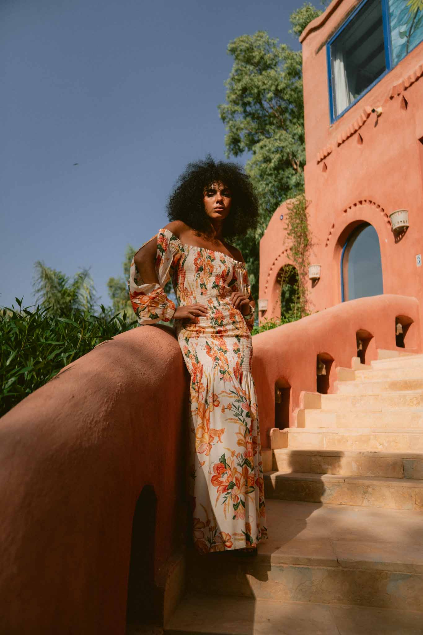 The Palm Poésie Fully Smocked Maxi Dress