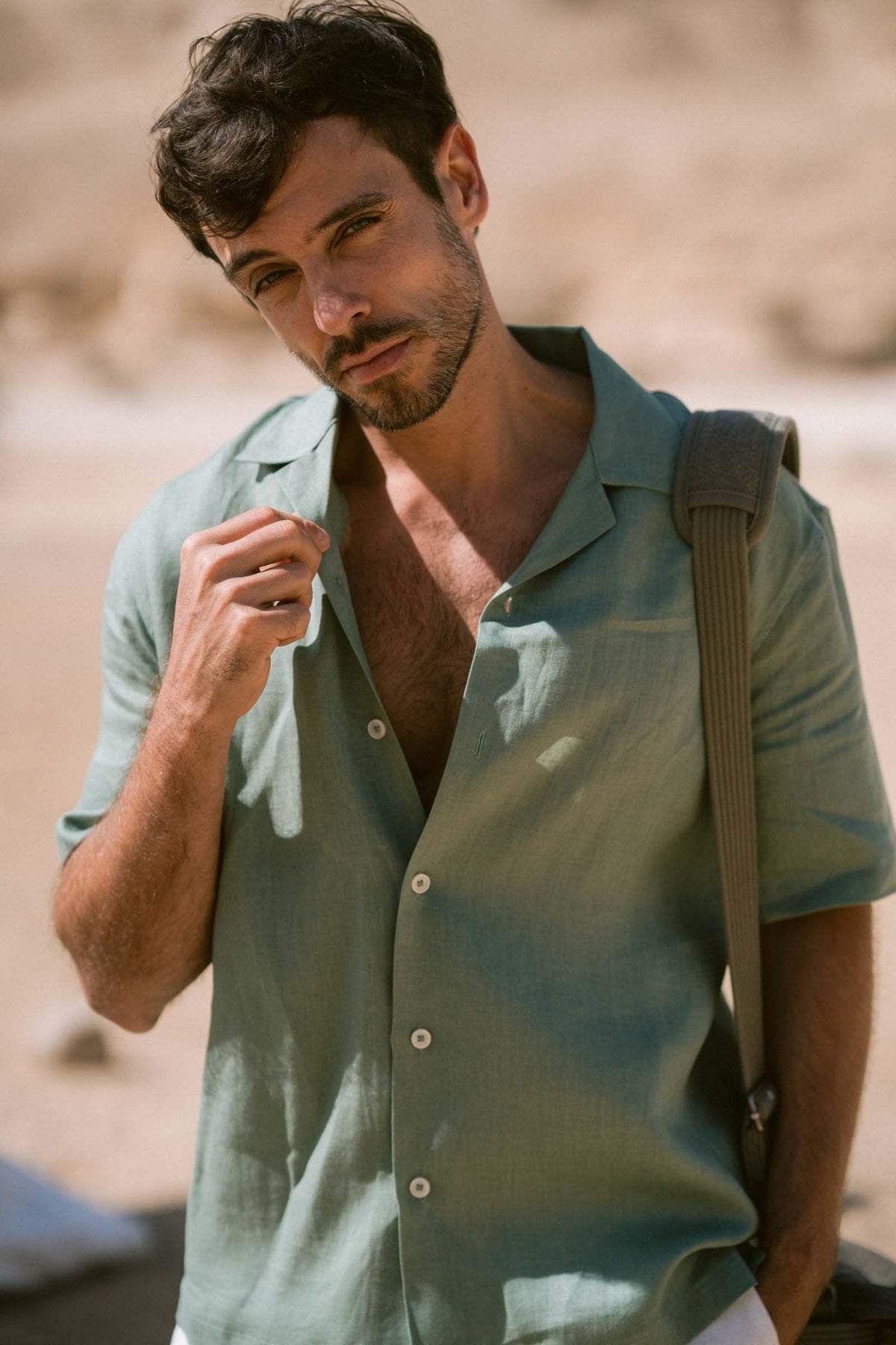 Malibu Half Sleeves Linen Shirt