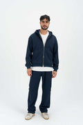 Cloud Waffle Zip Up Sweatshirt