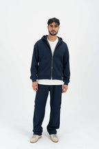 Cloud Waffle Zip Up Sweatshirt