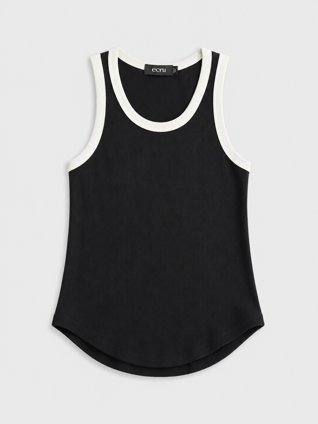 Rounded Hem Rib Top