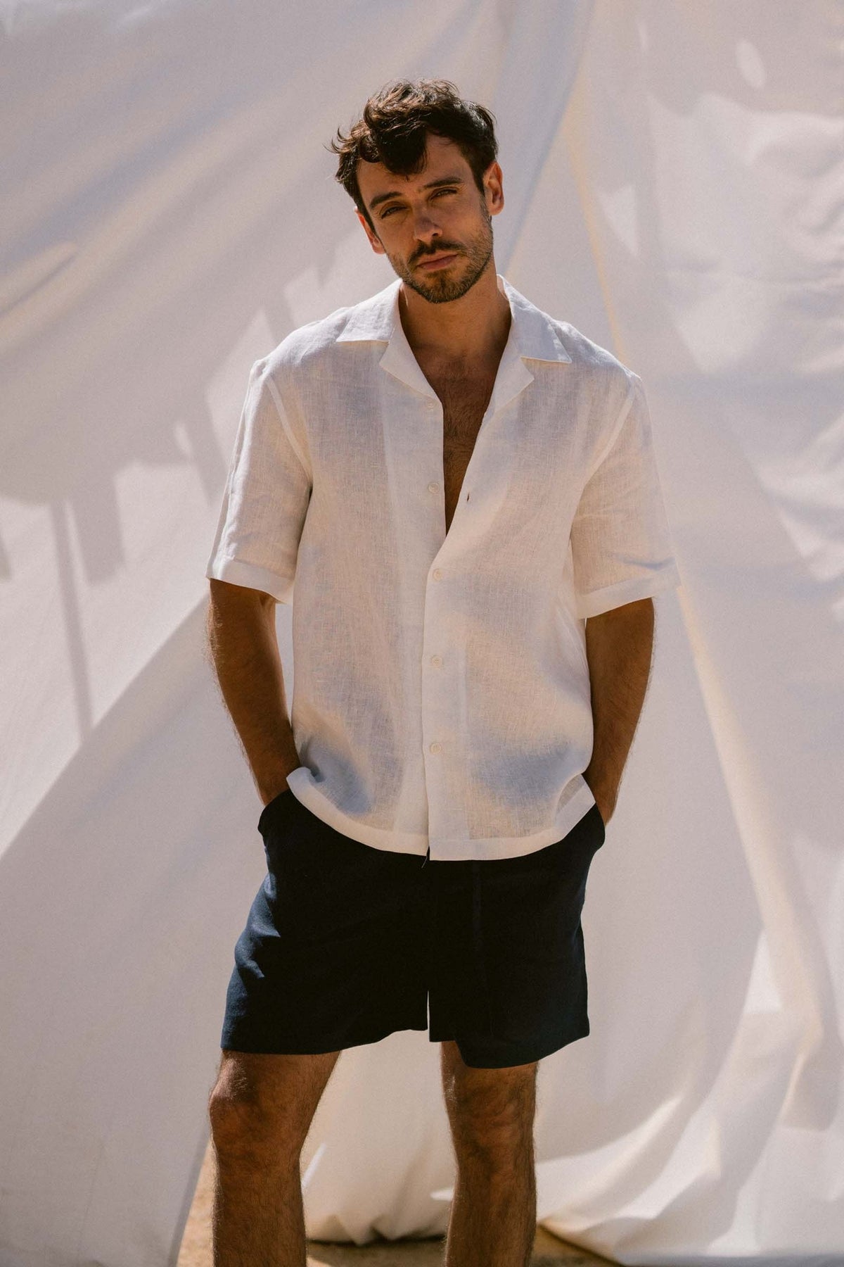 Malibu Half Sleeves Linen Shirt