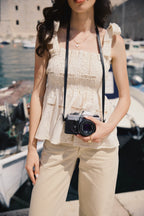 Ivory Lace Patchwork Top