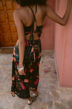 Toucan Tropics Satin Dress