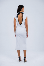 Le Perle Bow Knit Dress