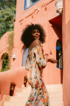 The Palm Poésie Fully Smocked Maxi Dress