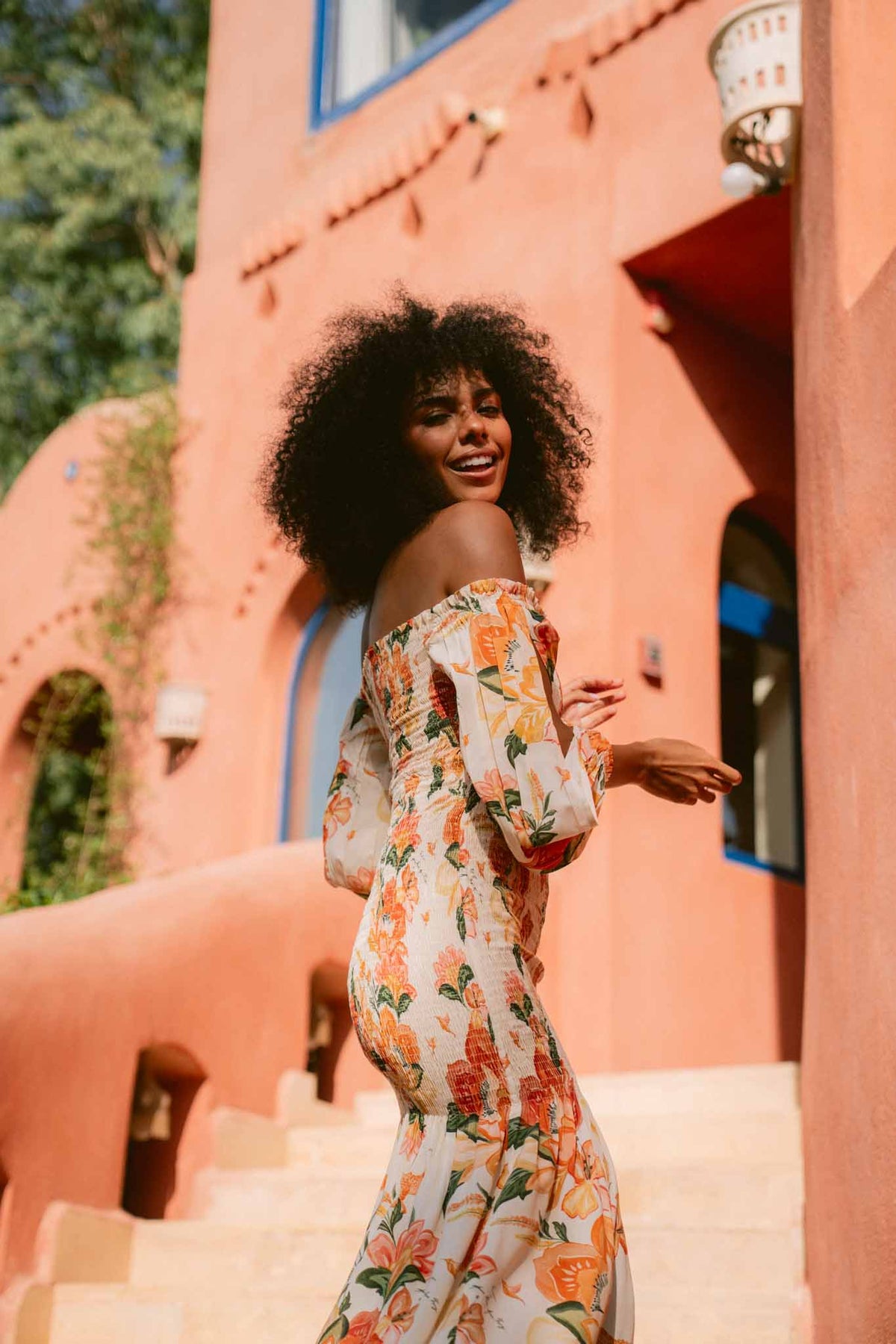 The Palm Poésie Fully Smocked Maxi Dress