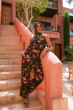 Toucan Tropics Satin Pants