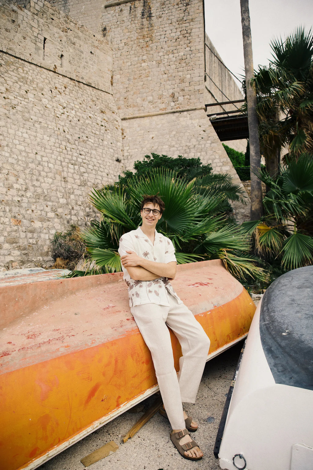 Island Palm Embriodered Shirt