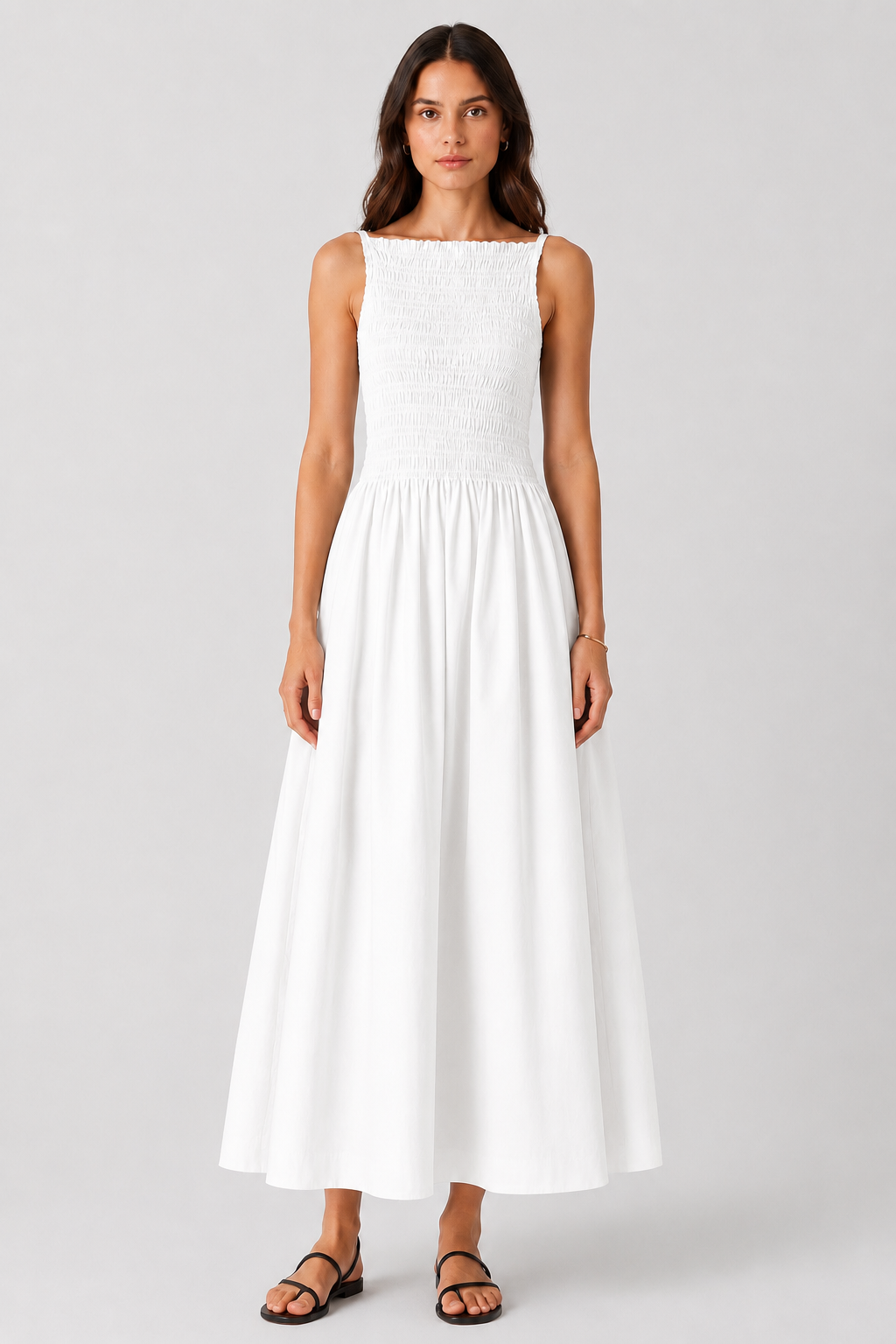 The Smocked Solid Sundress