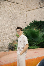 Island Palm Embriodered Shirt
