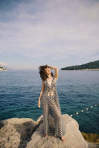 Zigzag Waves Long Cardigan