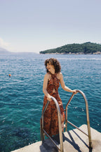 Amber Dune Halter Neck Dress