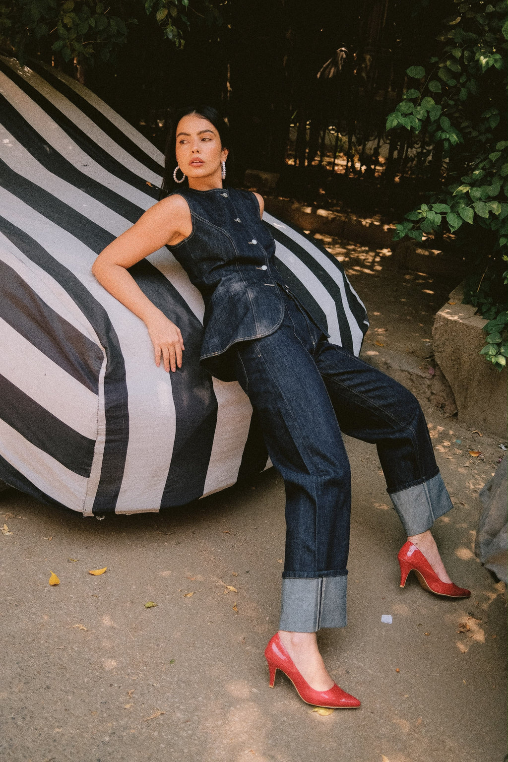 Denim Sculptor Vest