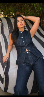 Denim Sculptor Vest