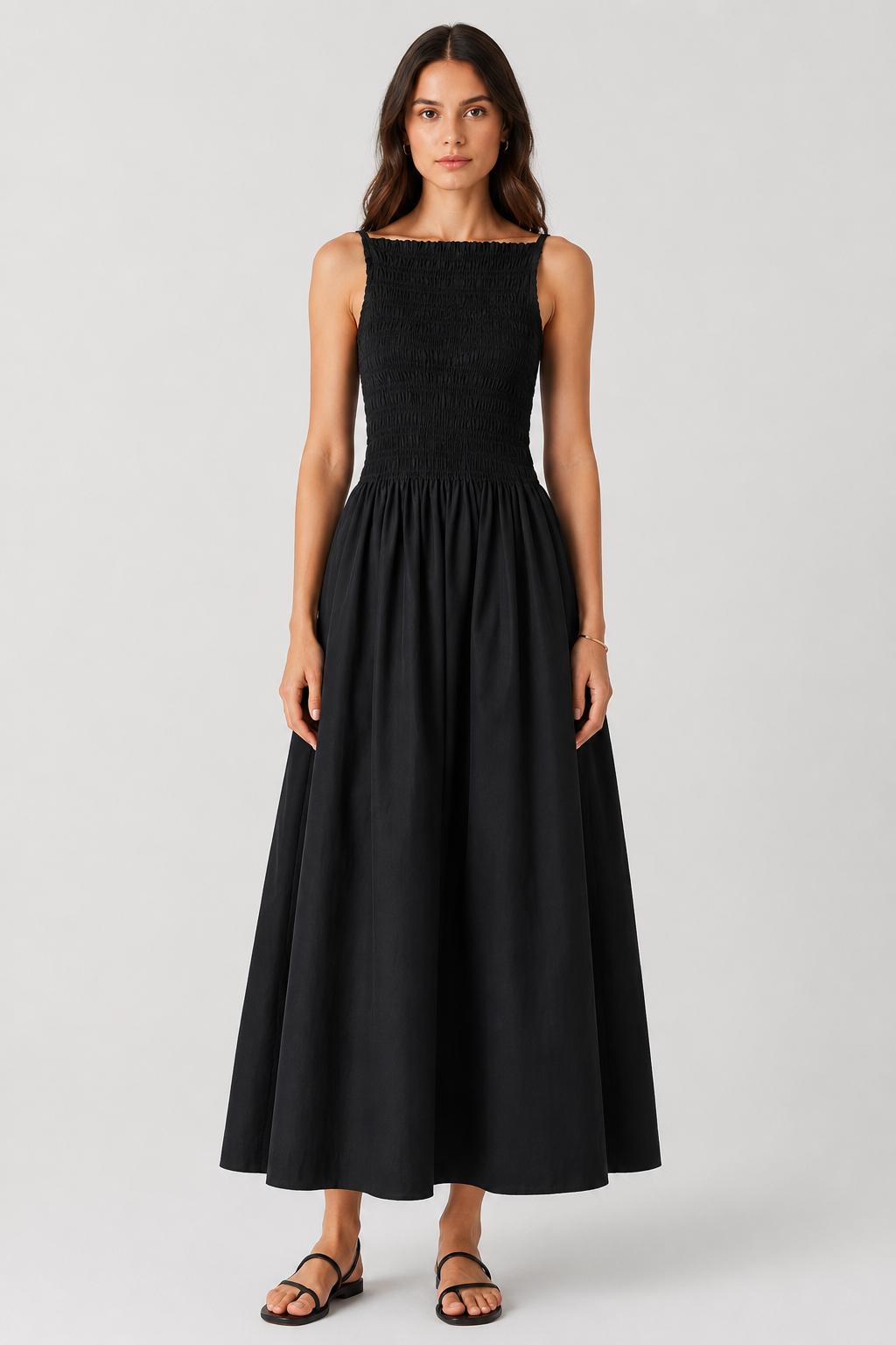 The Smocked Solid Sundress