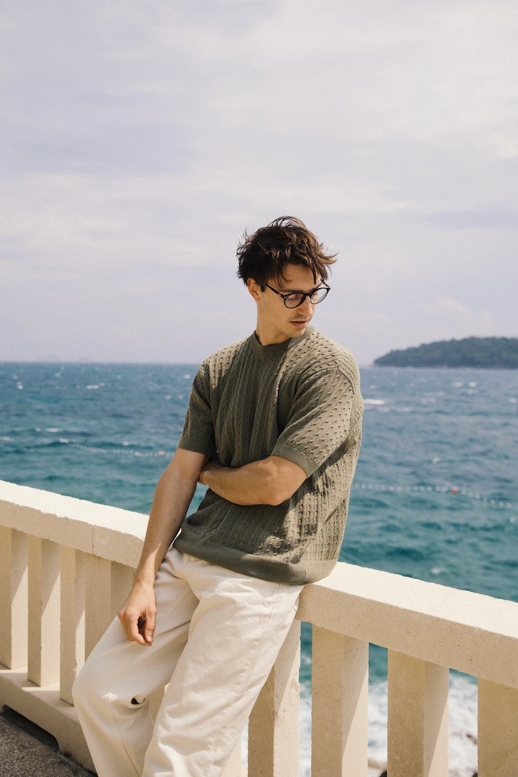 The Monaco Knit Crew Tee