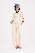 Ivory Lace Patchwork Shirt