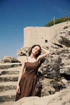Tuscany Linen Stitch Dress