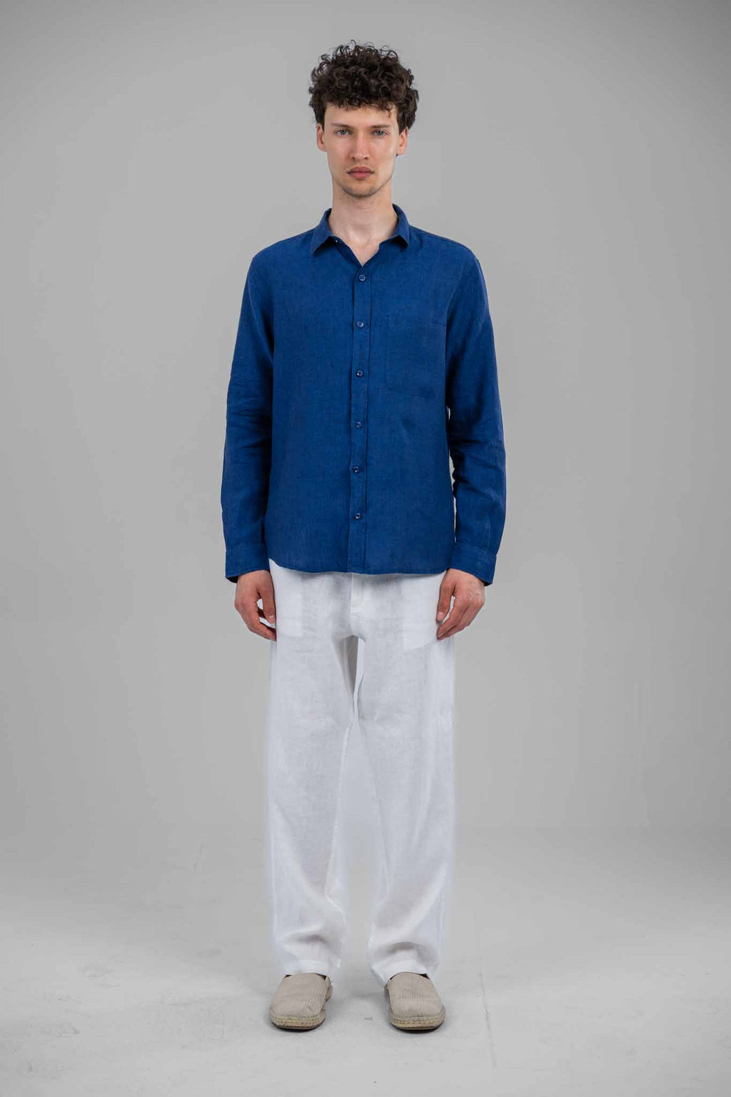Relaxed Men Heritage Linen Shirt