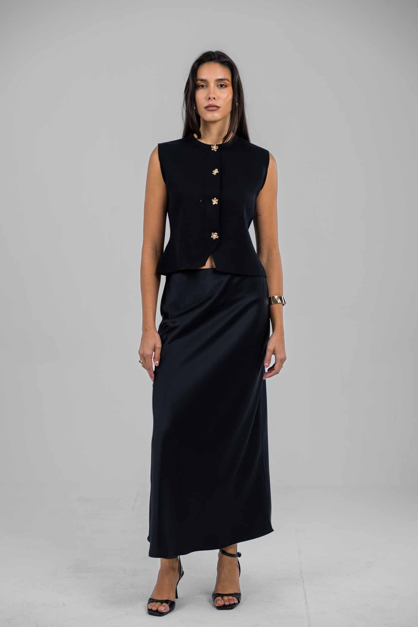 Silken Satin Skirt