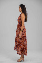 Amber Dune Halter Neck Dress