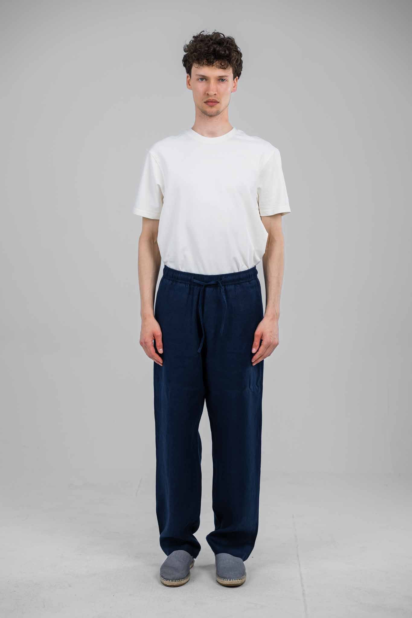 Porto Linen Pull-On Pants