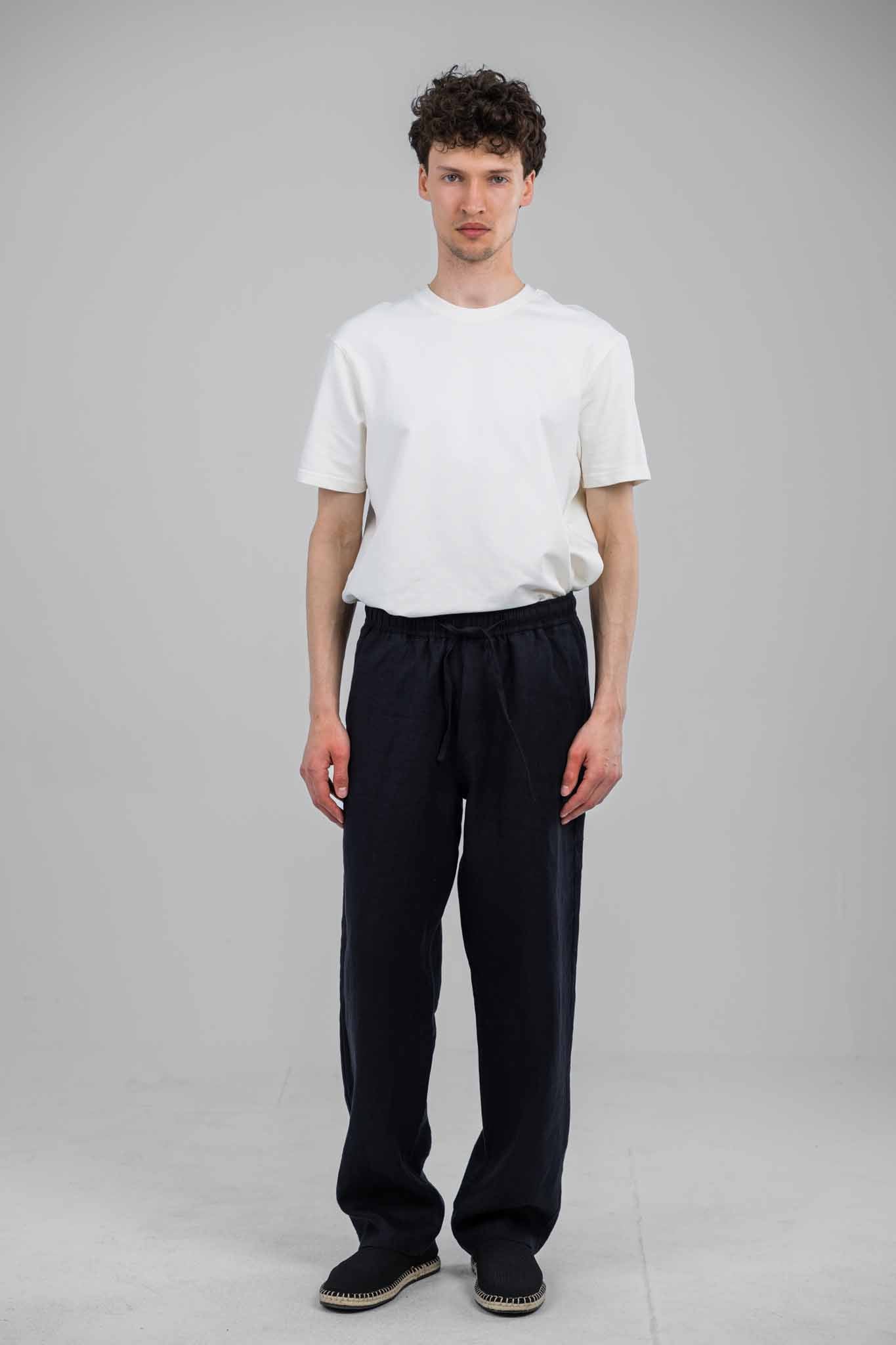 Porto Linen Pull-On Pants