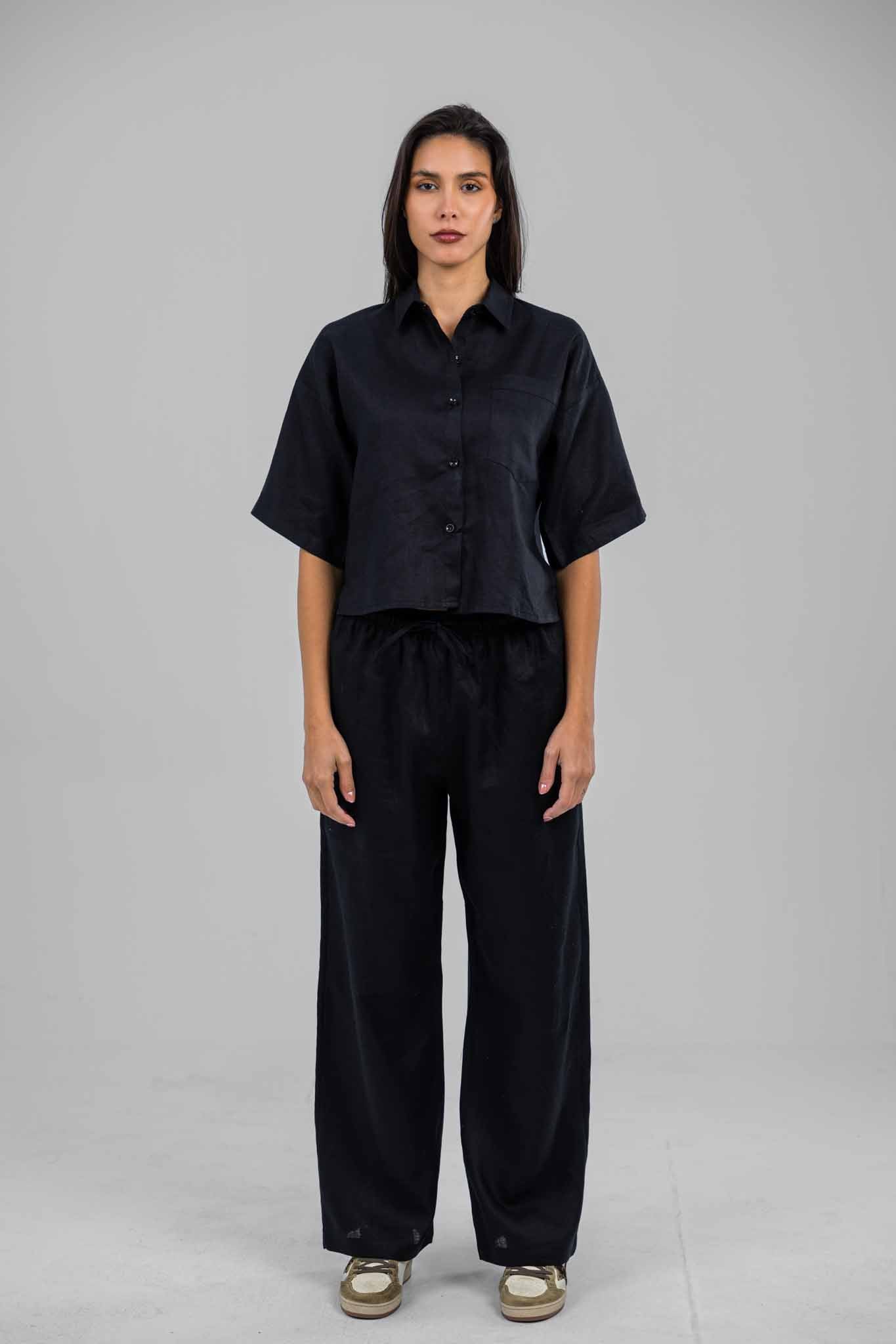 Portofino Half Sleeves Linen Shirt