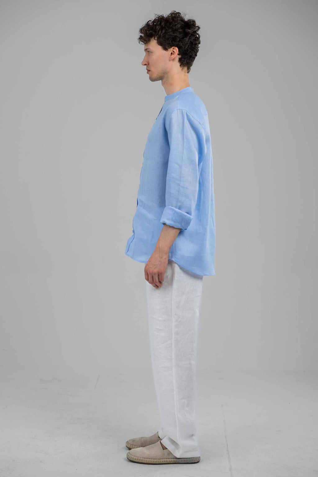 Seabreeze Mandarin Collar Shirt