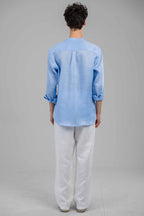 Seabreeze Mandarin Collar Shirt