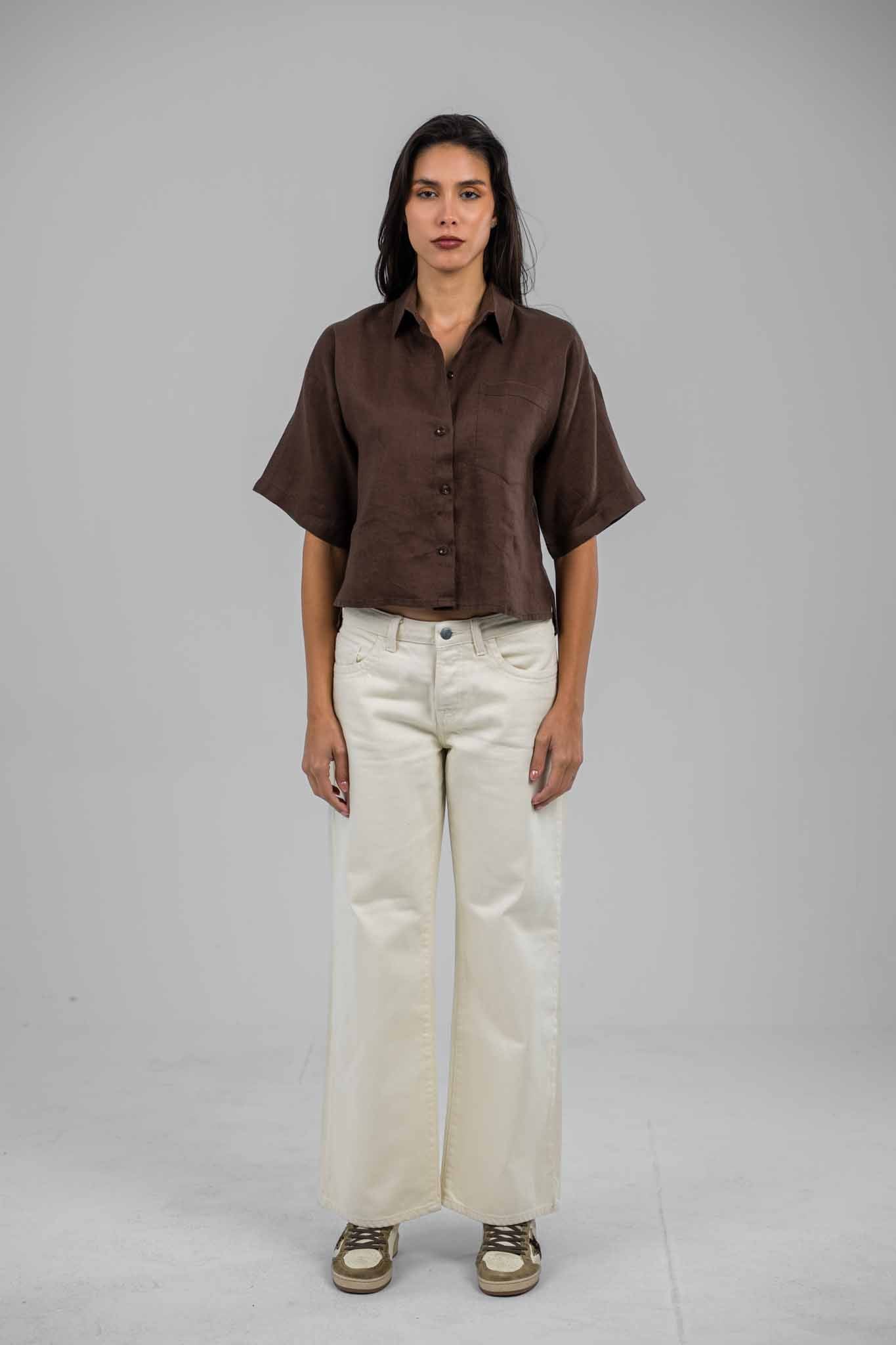 Portofino Half Sleeves Linen Shirt