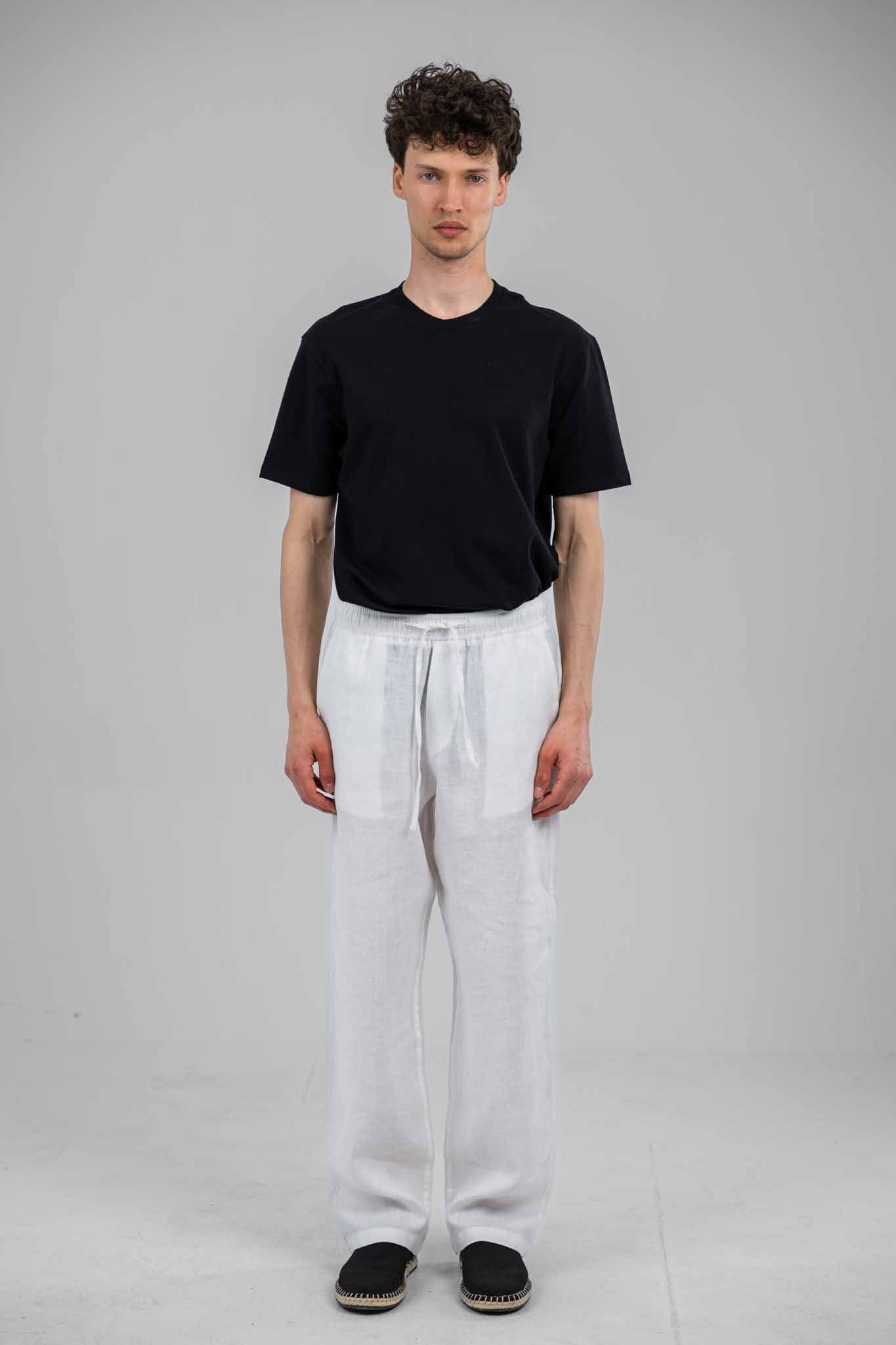 Porto Linen Pull-On Pants