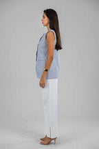 Côte d’Azur White Denim Pants