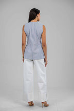 Côte d’Azur White Denim Pants