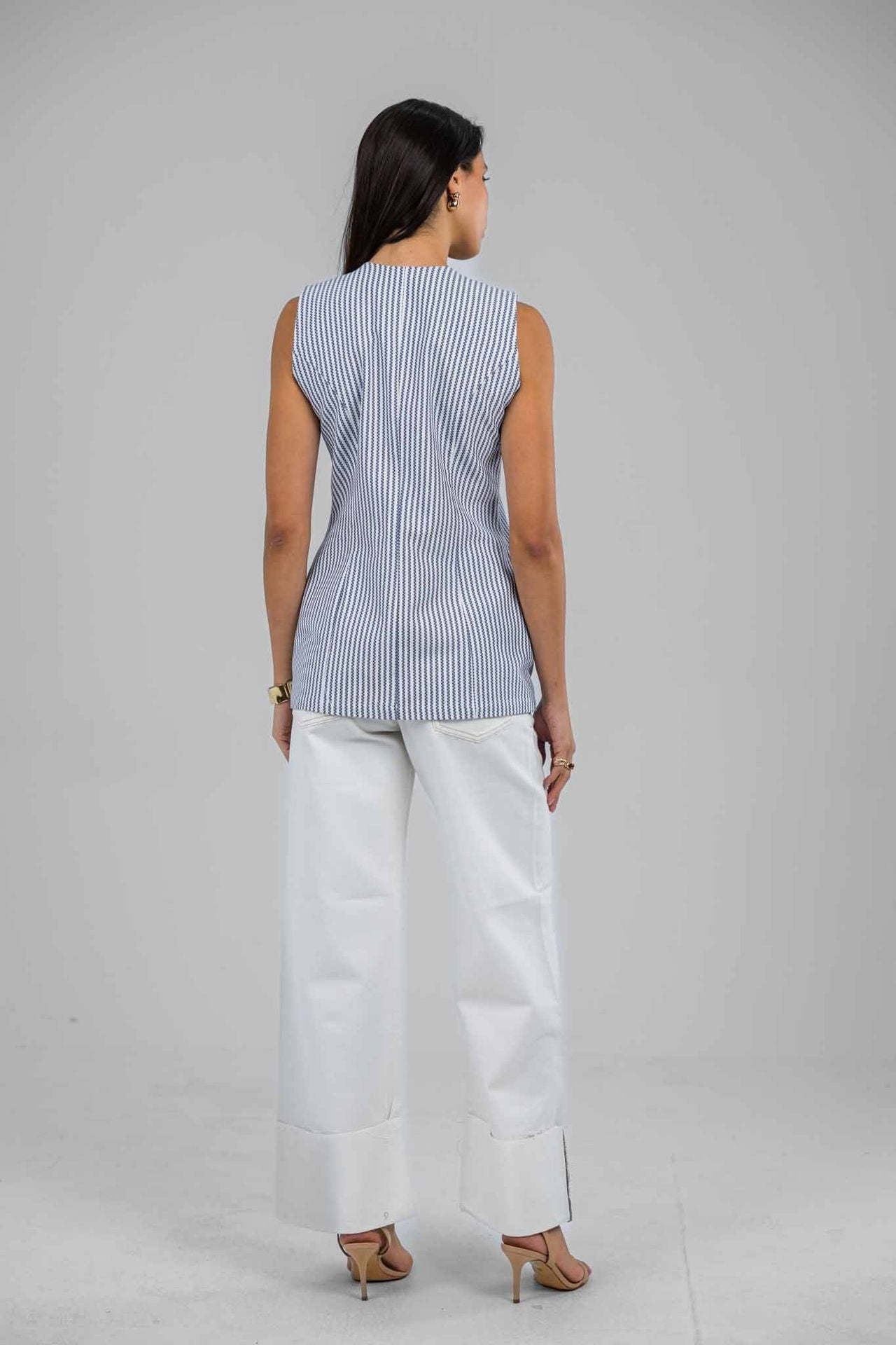 Côte d’Azur White Denim Pants