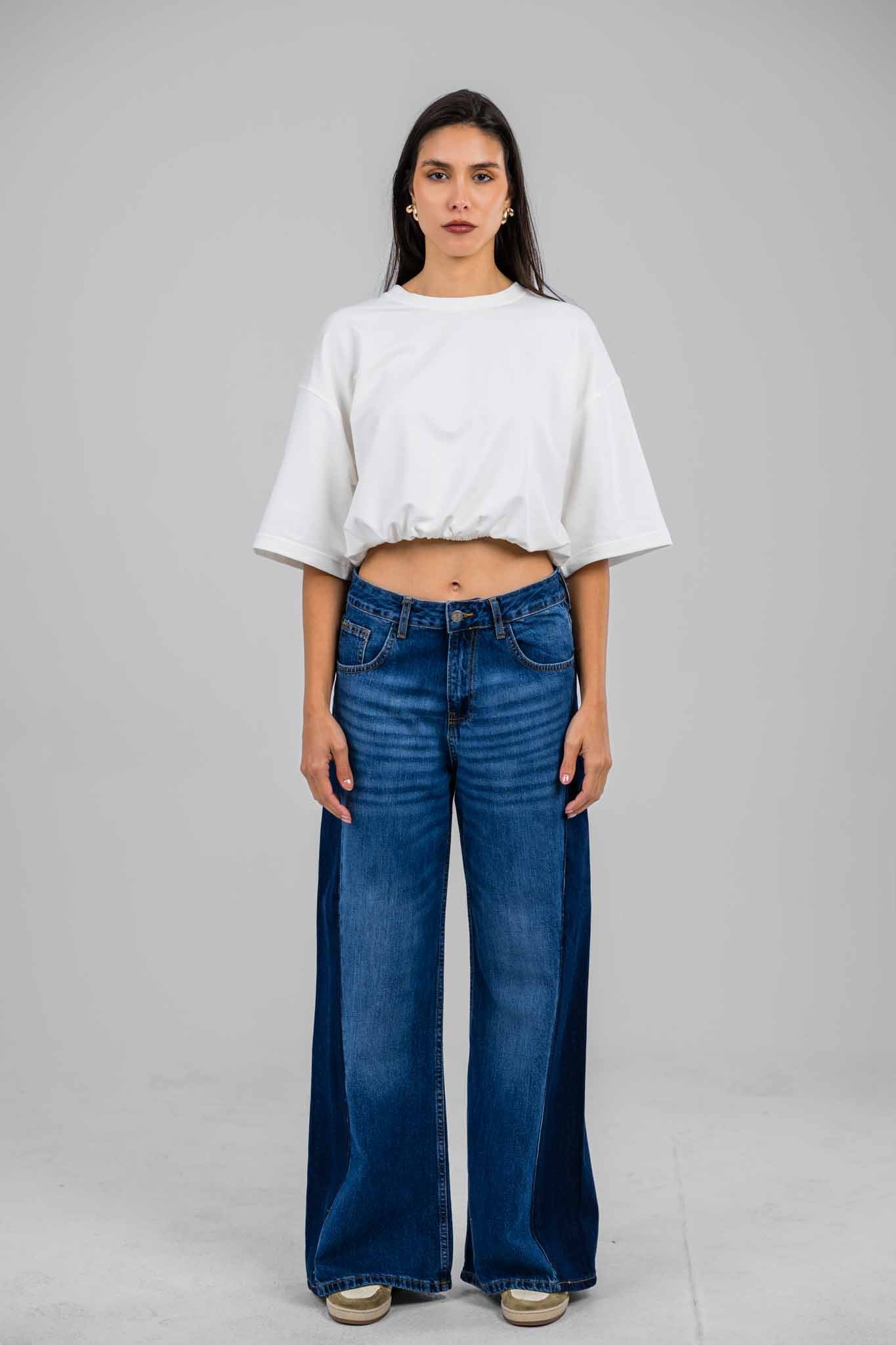 The Contour Wide Denim Pants