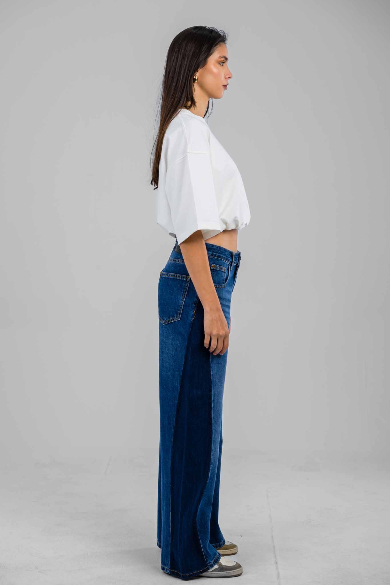 The Contour Wide Denim Pants